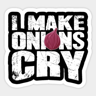 I make onions cry chef Sticker